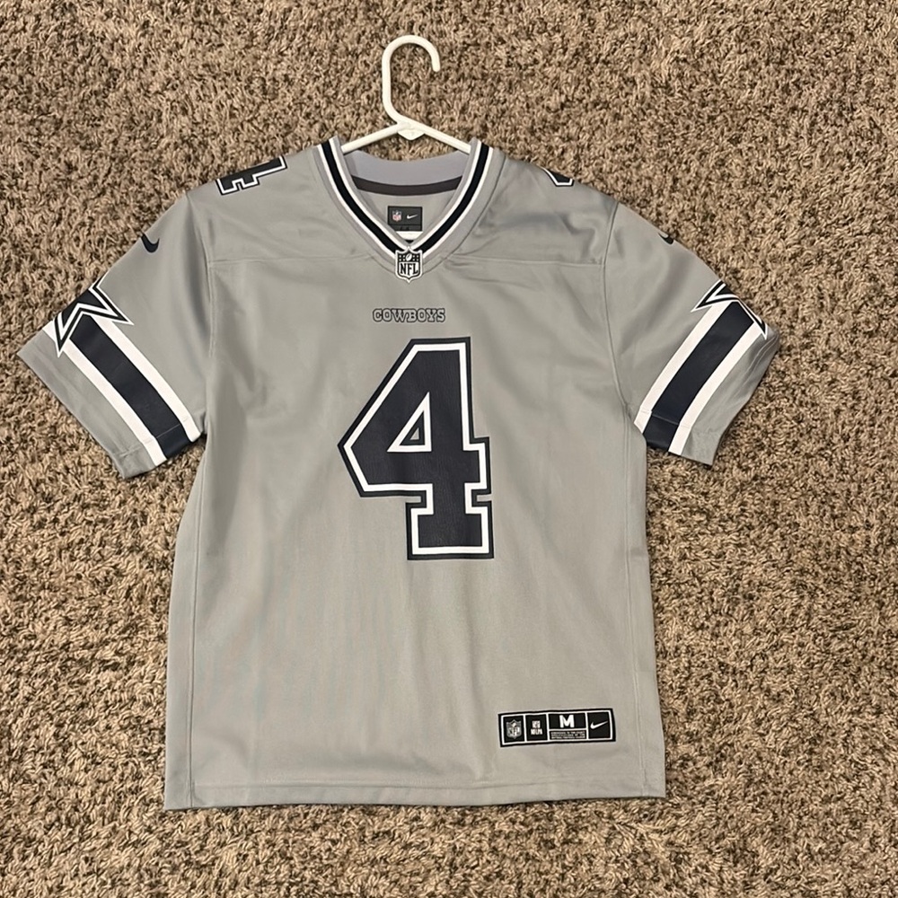 Nike Gray and Black Men's Jersey